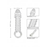Насадка на пеніс, що подовжує +5 см Ultimate Stud Extender рельєфна, 16 x 4.5 см