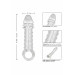Насадка на пеніс, що подовжує +5 см Ultimate Stud Extender рельєфна, 16 x 4.5 см
