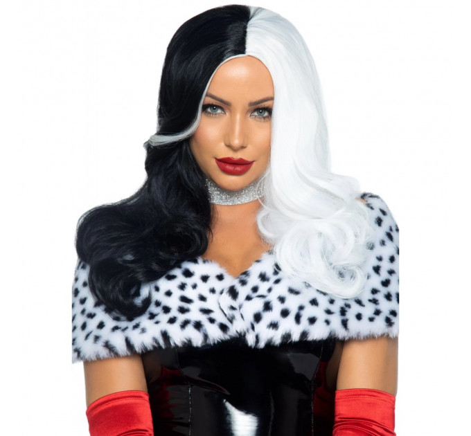 Парик черно-белый Leg Avenue Leg Avenue Cruella, размер O/S, длина 64 см