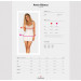 Пеньюар Obsessive Amor Blanco кружевной, с трусиками в комплекте, белый, L/XL