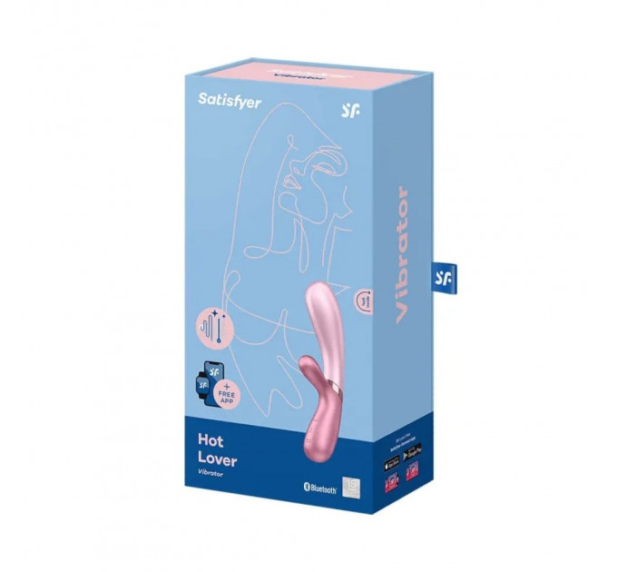 Двойной смарт вибратор с функцией нагрева Satisfyer Hot Lover Pink