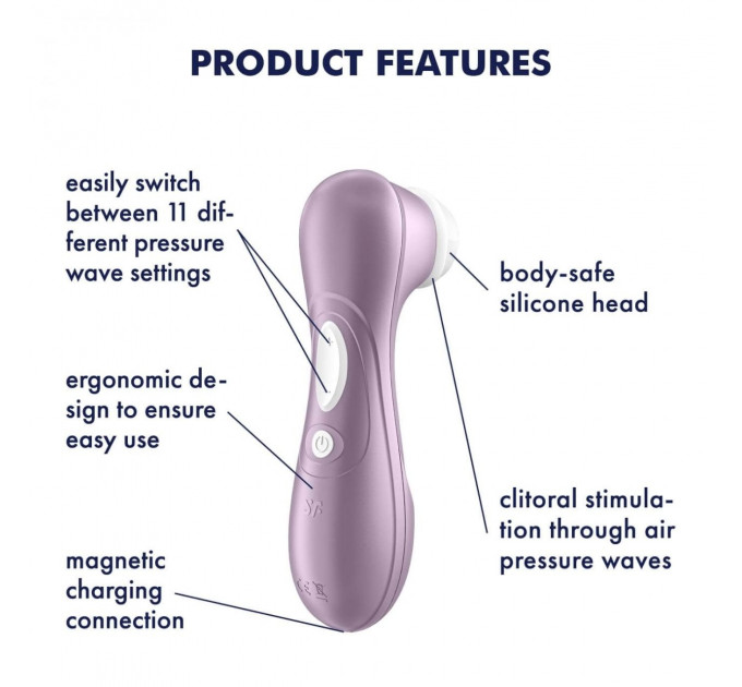 Вакуумный стимулятор клитора Satisfyer Pro 2, сиреневый