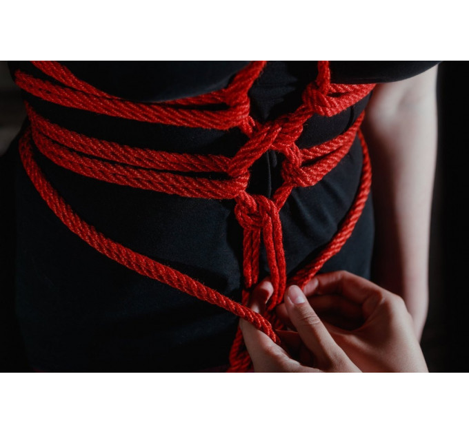 Веревка для бондажа DS Fetish LOVE ROPE 20 м, красный