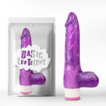 Вибратор ребристый Chisa Basic Luv Theory, фиолетовый, 20 cм