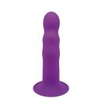Фаллоимитатор Термоактивный SOLID LOVE RIBBED PURPLE