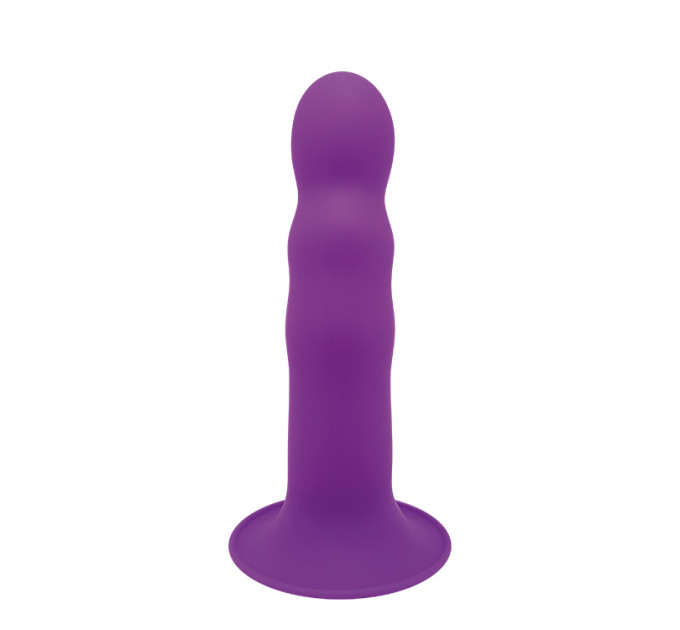 Фаллоимитатор Термоактивный SOLID LOVE RIBBED PURPLE