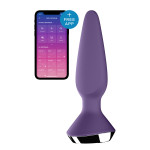 T360157 анальна пробка з двома моторами і управлінням телефоном Satisfyer Plug-ilicious 1 Purple