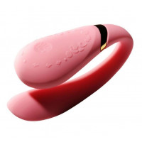 Вібромасажер для пар з функцією управління зі смартфона ZALO Fanfan Set, Rogue Pink