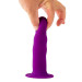 Фаллоимитатор Термоактивный SOLID LOVE RIBBED PURPLE