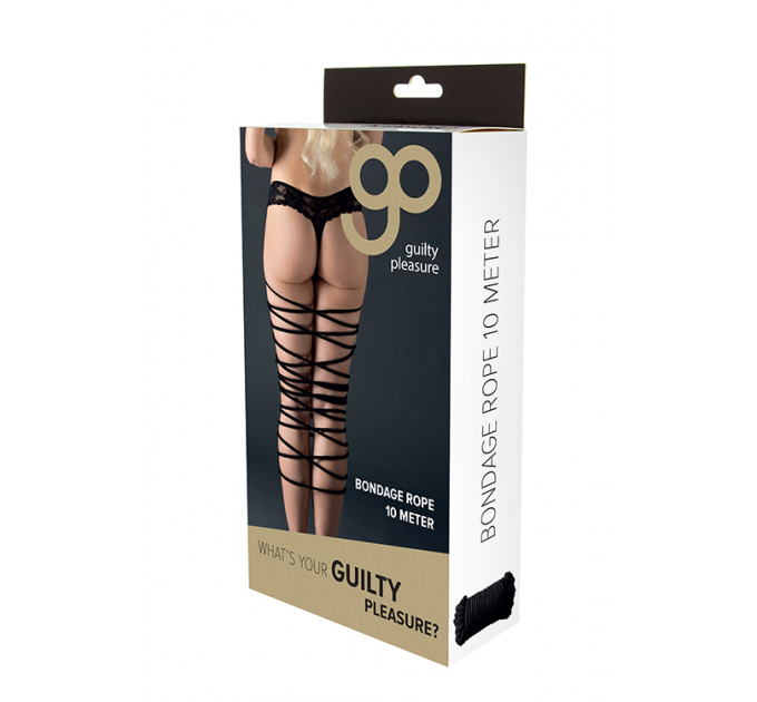 Веревка для бондажа GP BONDAGE ROPE 10M BLACK