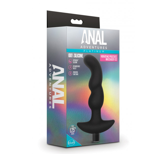 Масажер простати Blush Anal Adventures Platinum Silicone Vibrating