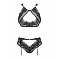 Еротичний комплект Obsessive Allastia set Чорний S/M