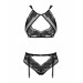 Сексуальный комплект Obsessive Allastia set Black S/M