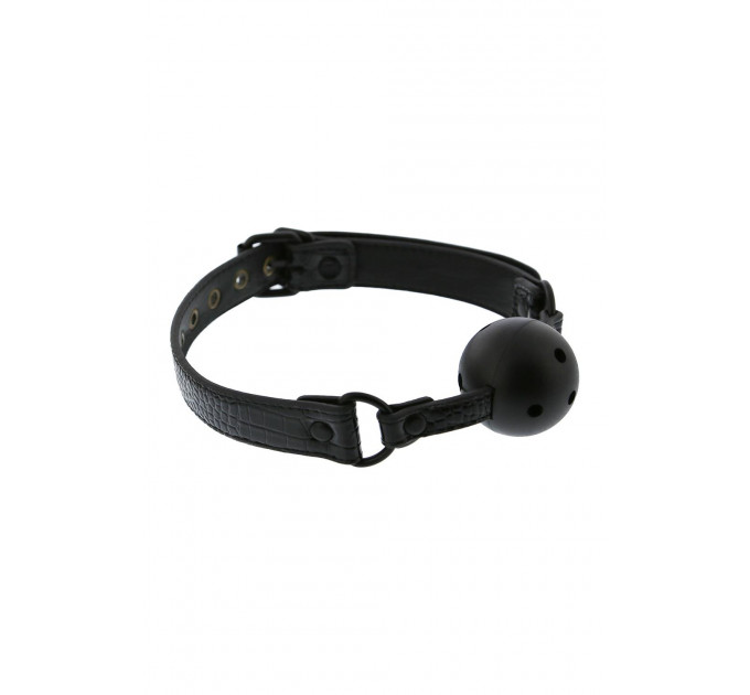 Кляп 4,7 см BLAZE LUXURY BALL GAG CROCO BLACK