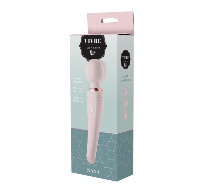 Вибратор микрофон Dream Toys Vivre Bodywand Nana розовый, 18.2 х 4 см