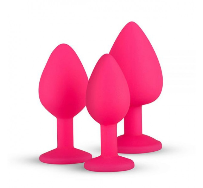 Набор анальных пробок Anal Diamond plug, Pink