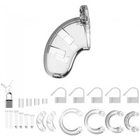 Чоловічий пояс вірності ManCage №1 Transparent 3.5 Inch, прозорий пластик
