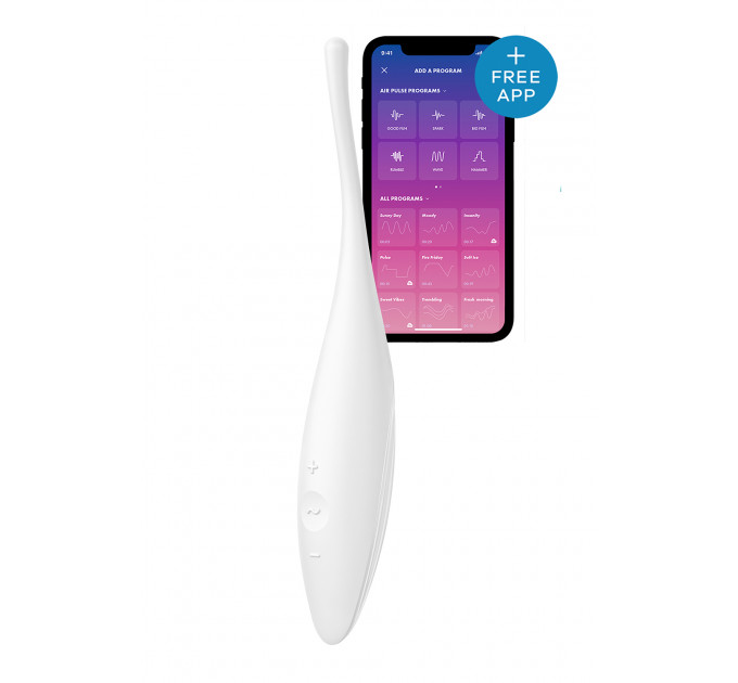 Вибратор-смарт c целенаправленной стимуляцией Satisfyer Twirling Joy, белый