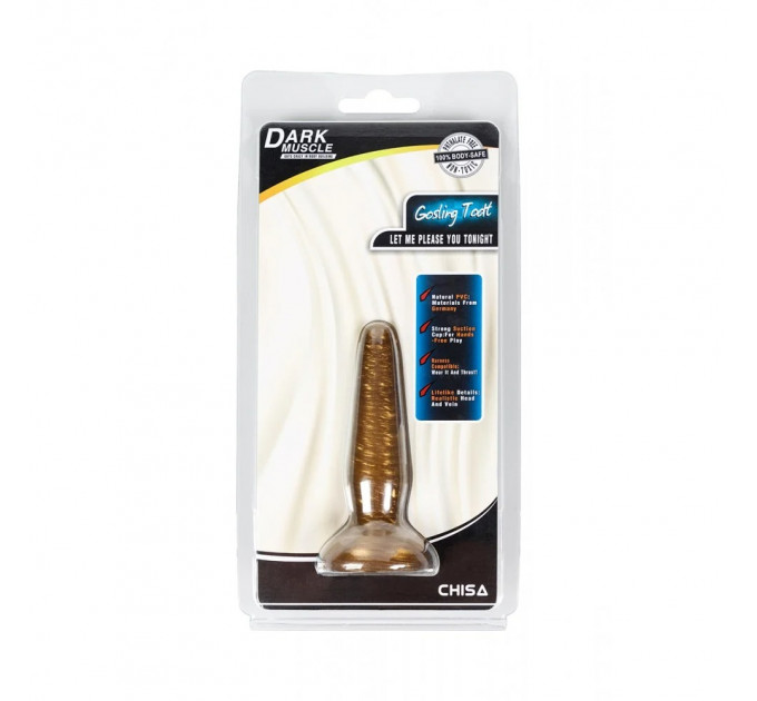 Анальная пробка Chisa Dark Muscle Cosling Todt 11*2,3 см
