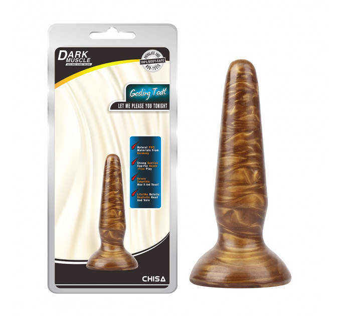 Анальная пробка Chisa Dark Muscle Cosling Todt 11*2,3 см