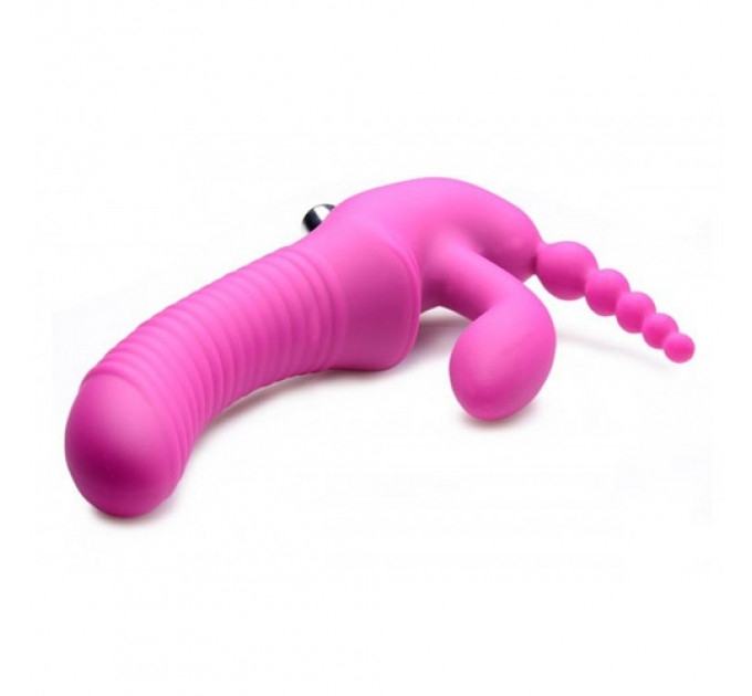 Безремневий страпон з потрійною вібрацією, Regal Rider Strap-On Vibrator