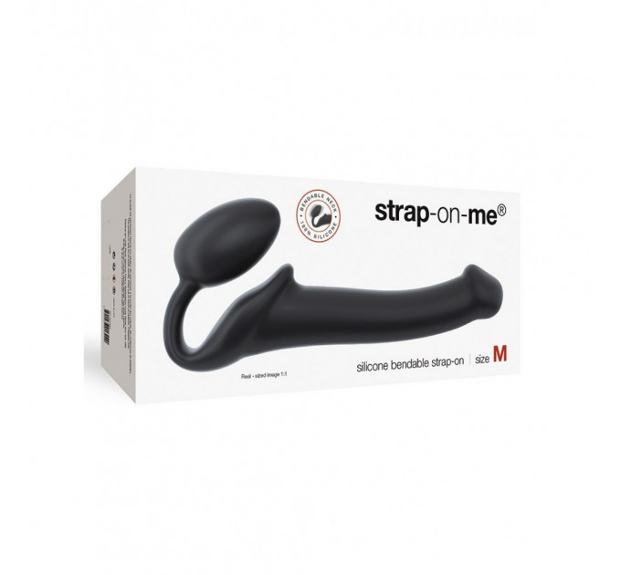 Безремневий страпон чорний, розмір Strap On Me-Strapless Strap-On
