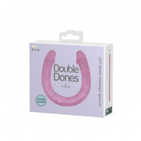 Фаллоимитатор двухсторонний розовый Double Dones