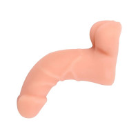 Фаллоимитатор реалистичный с хребтом Chisa Real Touch XXX и мошонкой, бежевый