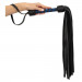 Флогер кожаный ZADO TOOLS Leather Flogger с плетенной ручкой, черно-синий