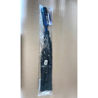 Флогер шкіряний ZADO TOOLS Leather Flogger із плетеною ручкою, чорно-синій