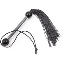 Батіг чорний, прозора ручка FLOGGER, 28 см