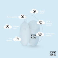 Виброяйцо с пультом LUV EGG голубое