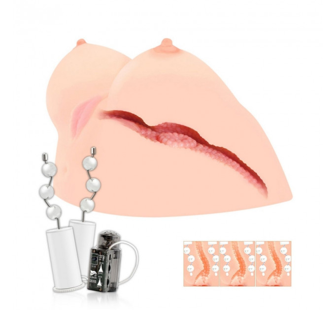 Мастурбатор в форме груди Kokos Juliana Breast с вибрацией
