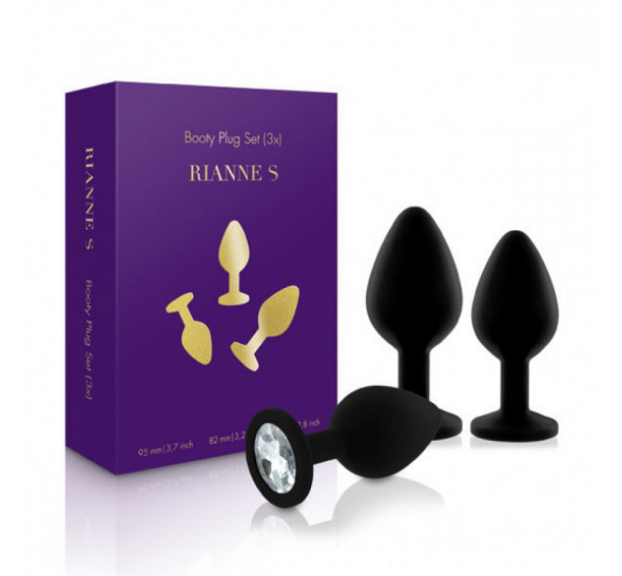 Набор анальных пробок Rianne S Booty Plug Black