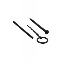 Набір чорних уретральних катетерів NMC Knot Knot із силікону