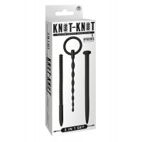 Набір чорних уретральних катетерів NMC Knot Knot із силікону