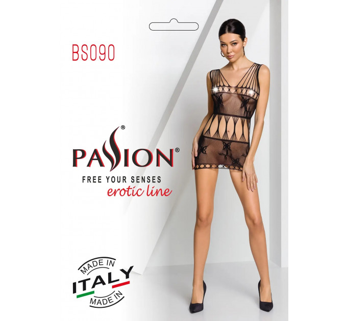 Платье сетка Passion BS090 black