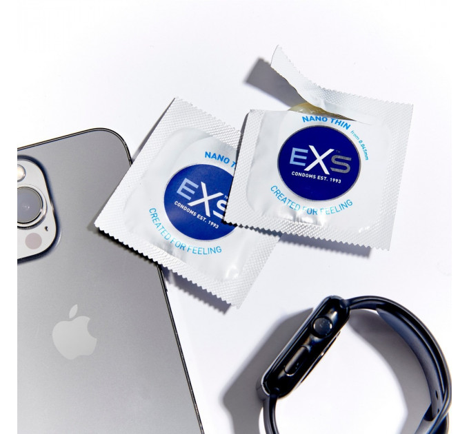 Презервативи ультратонкі EXS Nano Thin латексні (ціна за упаковку, 3 шт.)