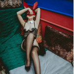 Сексуальный костюм зайки Bunny Girl Bodysuit Set UPKO, S