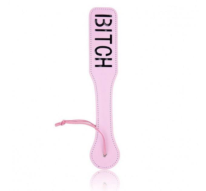 Шлепалка овальная с надписью Bitch PADDLE, розовая, 31,5 см