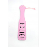 Шльопавка овальна з написом Bitch PADDLE, рожева, 31,5 см
