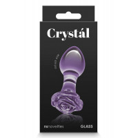 Стеклянная пробка NS Novelties CRYSTAL ROSE PURPLE