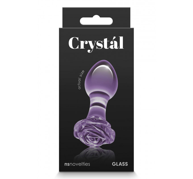 Стеклянная пробка NS Novelties CRYSTAL ROSE PURPLE
