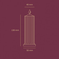 Свічка низькотемпературна червона Low temperature wax candle 150г
