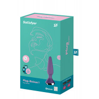 Анальна пробка з двома моторами Satisfyer Plug-ilicious 1 та керуванням з телефону, фіолетова