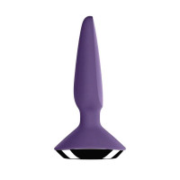 Анальна пробка з двома моторами Satisfyer Plug-ilicious 1 та керуванням з телефону, фіолетова