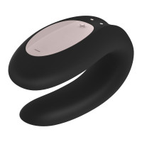 Вібромасажер для пар Satisfyer Double Joy, чорний
