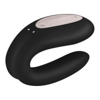 Вібромасажер для пар Satisfyer Double Joy, чорний