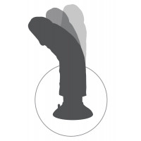 Вібратор на присоску Pipedream King Cock бежевий