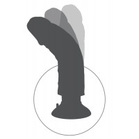 Вібратор реалістичний на присосці Pipedream King Cock, бежевий